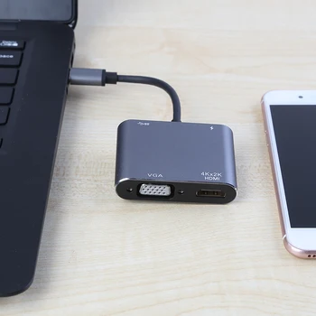 Multi-function 4 in 1 USB C HUB Widely Compatible Type-C to 4K HDMI USB3.0 Audio Video USB-C PD 87W USB Charging
Multi-function 4 in 1 USB C HUB Widely Compatible Type-C to 4K HDMI USB3.0 Audio Video USB-C PD 87W USB Charging