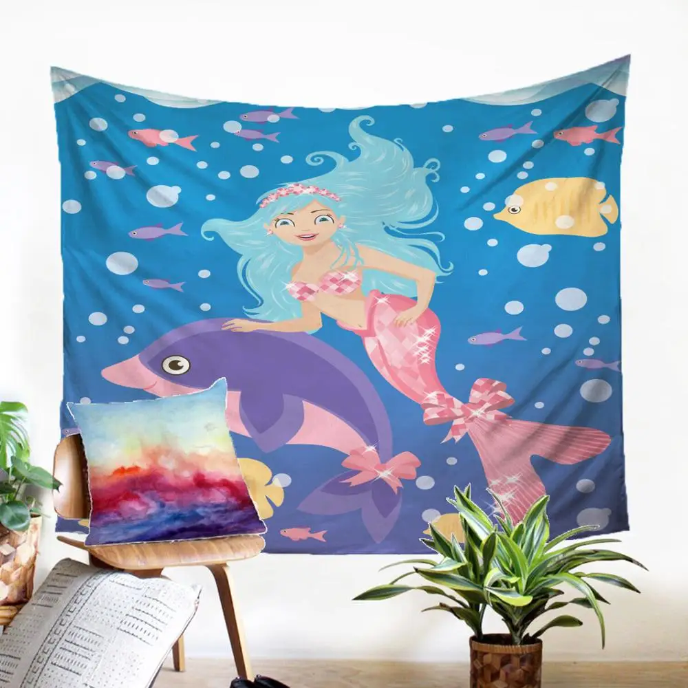 Beauteous Wall Tapestry Vivid Print Background Long Long-haired Mermaid Pattern Throw Rug Modern Home Decoration Farmhouse Decor
Beauteous Wall Tapestry Vivid Print Background Long Long-haired Mermaid Pattern Throw Rug Modern Home Decoration Farmhouse Decor