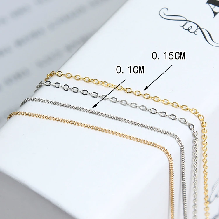 1 Meters New Arrival Copper Chains 0.15/0.1 cm Ear Line Earring DIY Handmade Jewellery Findings Accessories
1 Meters New Arrival Copper Chains 0.15/0.1 cm Ear Line Earring DIY Handmade Jewellery Findings Accessories