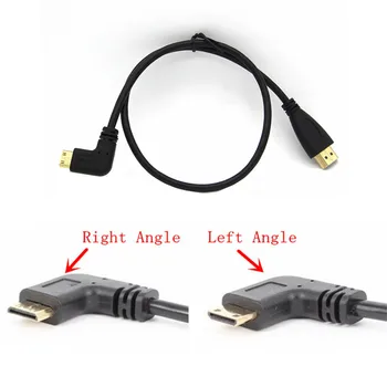 90 Degree Left & Right Angle Mini HDMI To HDMI Male M/M Cable Connector V1.4 For DSLR Video Camera LCD Monitor 0.5M/50cm
90 Degree Left & Right Angle Mini HDMI To HDMI Male M/M Cable Connector V1.4 For DSLR Video Camera LCD Monitor 0.5M/50cm