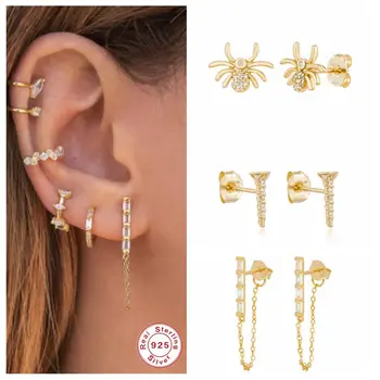 Genuine S925 Sterling Silver Earring Bling Cubic Zirconia Stud Earrings For Ladies Women Anniversary Pendientes Fine Jewerly 
Genuine S925 Sterling Silver Earring Bling Cubic Zirconia Stud Earrings For Ladies Women Anniversary Pendientes Fine Jewerly