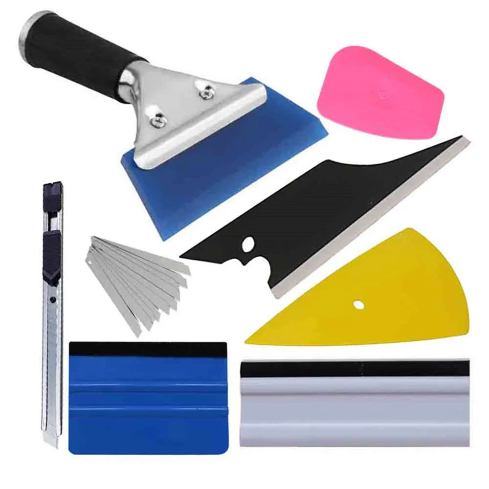 AOZBZ 8pcs Multifunctional Car Magnet Squeegee Tool Car Sticker Film Cutter Window Vehicle Glass Protective Film Installing Tool
AOZBZ 8pcs Multifunctional Car Magnet Squeegee Tool Car Sticker Film Cutter Window Vehicle Glass Protective Film Installing Tool