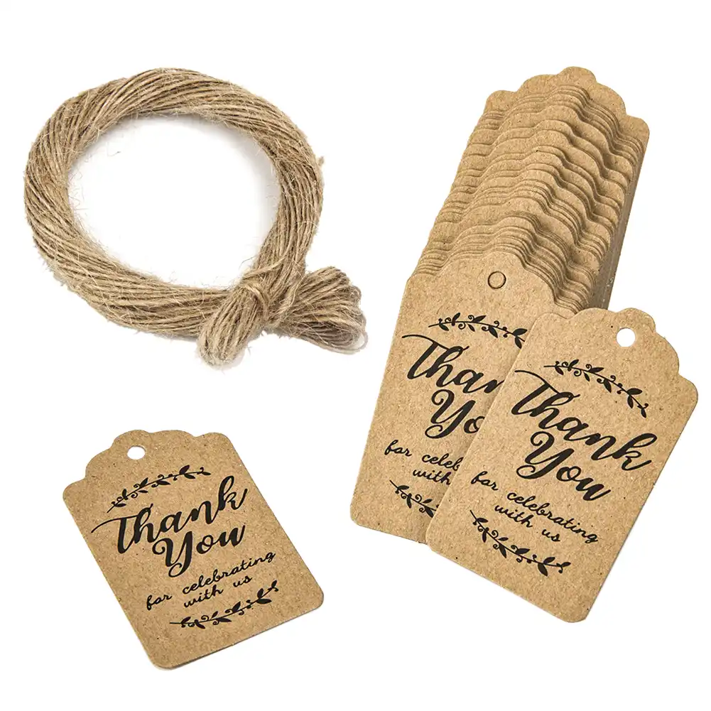 hang with rope party favor gift wrapping supplies paper tags