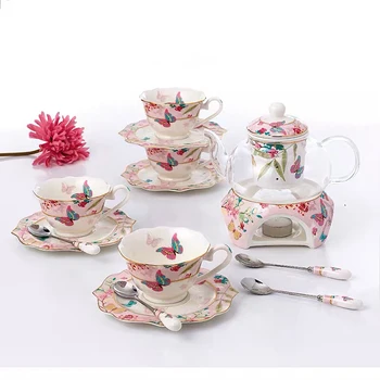 European Household Ceramic Coffee Flower Tea Cup Set Deckers Plate Candle Heaten High Borosilicate Thiken Glass Porcelain Base
European Household Ceramic Coffee Flower Tea Cup Set Deckers Plate Candle Heaten High Borosilicate Thiken Glass Porcelain Base