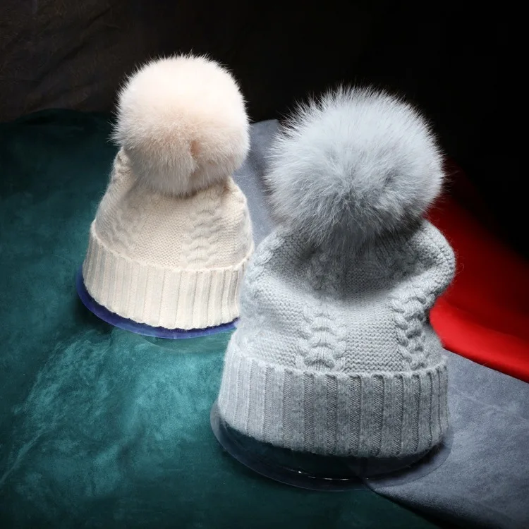 Fox mao qiu mao Wool Knitted Wool Cap Crimping Monochrome Women's Warm Autumn & Winter Hot Selling
Fox mao qiu mao Wool Knitted Wool Cap Crimping Monochrome Women's Warm Autumn & Winter Hot Selling