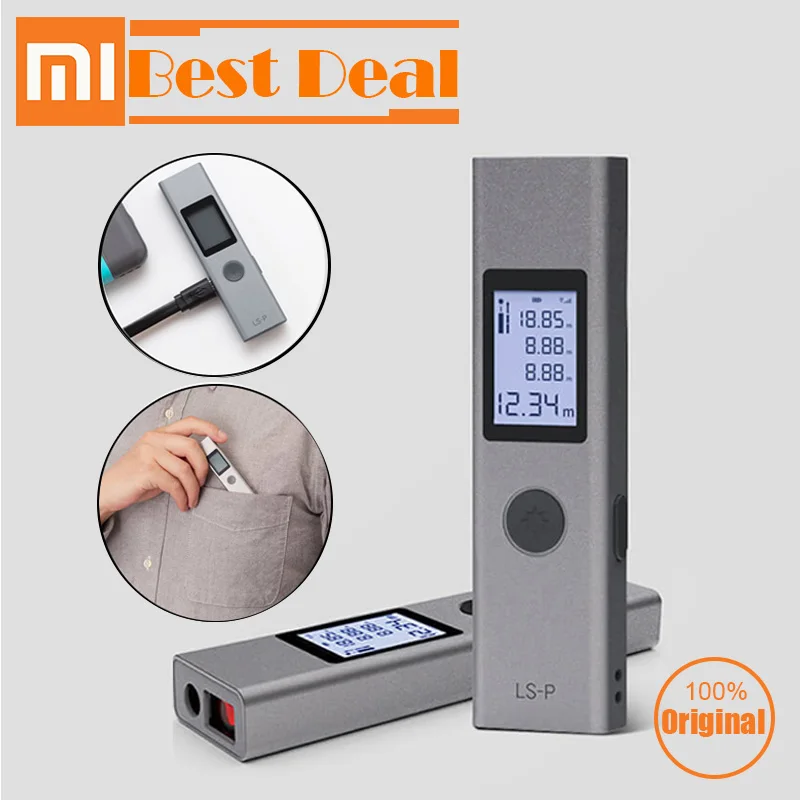 Xiaomi Duka 40m LS-P Range Finder New USB flash Charging Laser Range Finder Precision Measurement Portable Handheld Rangefinder
Xiaomi Duka 40m LS-P Range Finder New USB flash Charging Laser Range Finder Precision Measurement Portable Handheld Rangefinder