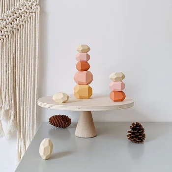 Children's Wooden Colored Stone Jenga Building Block Educational Toy Creative Nordic Style Stacking Game Rainbow Wooden Toy Gift
Children's Wooden Colored Stone Jenga Building Block Educational Toy Creative Nordic Style Stacking Game Rainbow Wooden Toy Gift
