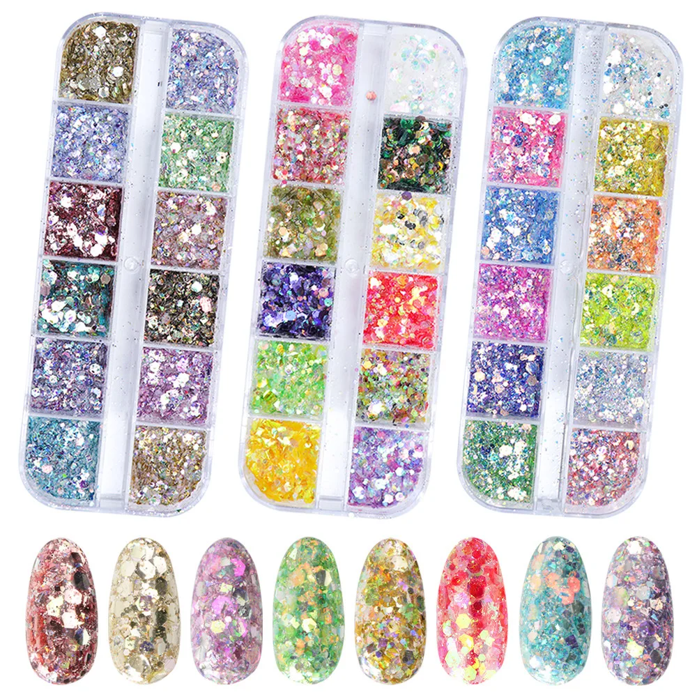 3 styles of irregular aluminum foil sequins with 12grids Nail Sequins Mermaid Color High Gloss Nail Nail Sequins Sequins Jewelry
3 styles of irregular aluminum foil sequins with 12grids Nail Sequins Mermaid Color High Gloss Nail Nail Sequins Sequins Jewelry