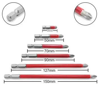 6pcs 1/4" Antislip Hex Shank Power Screwdriver Drill Bits Screw Driver Bits Torx Head 25/50/70/90/127/150mm
6pcs 1/4" Antislip Hex Shank Power Screwdriver Drill Bits Screw Driver Bits Torx Head 25/50/70/90/127/150mm