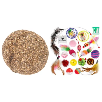 1x Catnip Toys Mint Ball Catnip Ball Playing Toy Supplies Pet Toy & 20x Kitten Toys Variety Pack, Cute Kitty Toys
1x Catnip Toys Mint Ball Catnip Ball Playing Toy Supplies Pet Toy & 20x Kitten Toys Variety Pack, Cute Kitty Toys