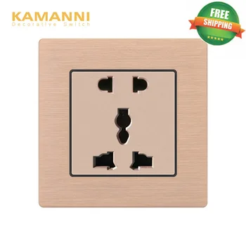 Kamanni Electrical Socket 13A 5 Pin Multi-function Socket Five Colors Available Aluminum Wire Drawing Panel
Kamanni Electrical Socket 13A 5 Pin Multi-function Socket Five Colors Available Aluminum Wire Drawing Panel