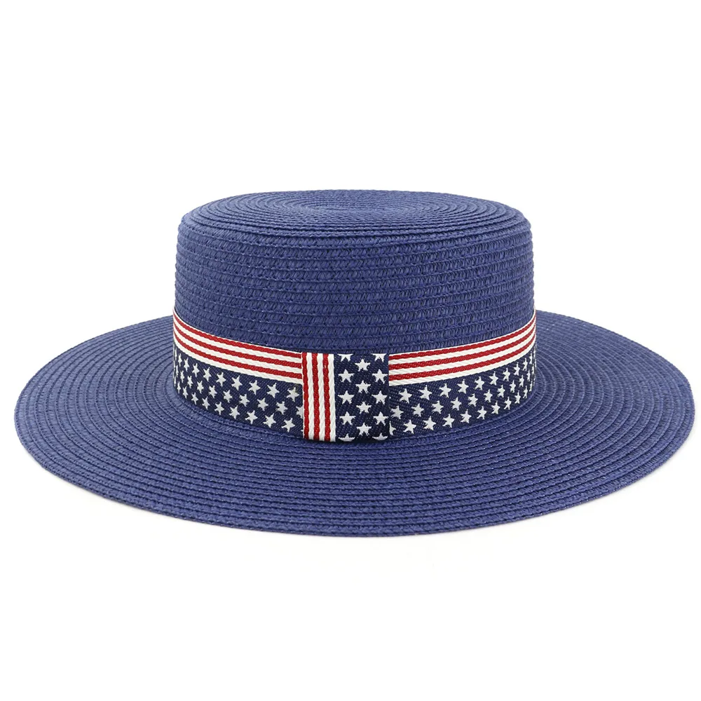 Шляпа Соломенная женская с широкими полями, модная однотонная шапка с плоским верхом, для пляжа, путешествий, летняя повседневная 
Шляпа Соломенная женская с широкими полями, модная однотонная шапка с плоским верхом, для пляжа, путешествий, летняя повседневная