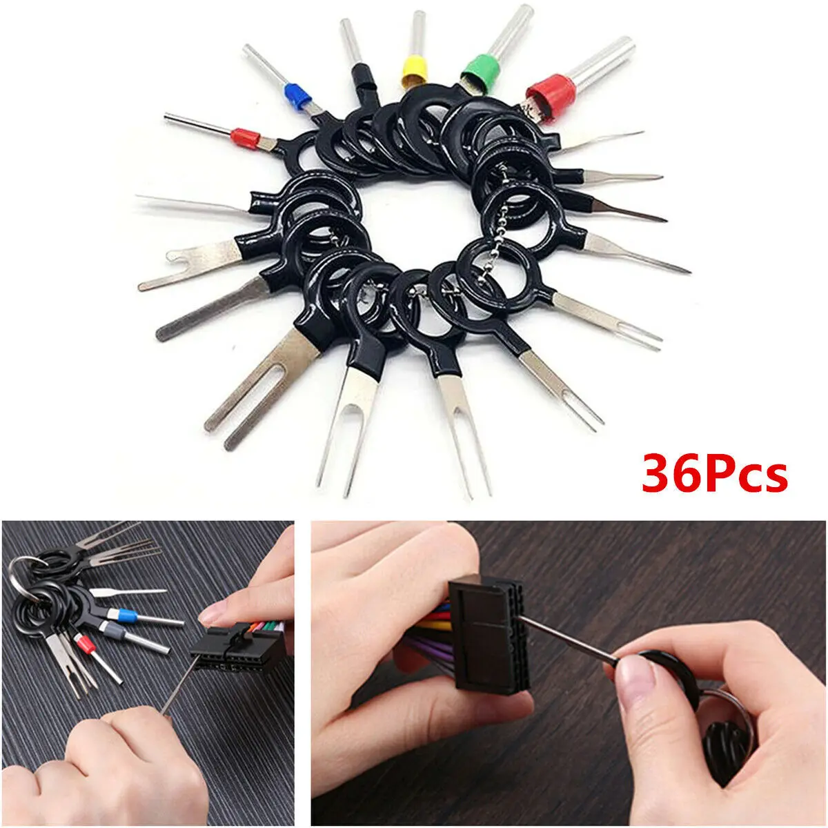 36Pcs Car Plug Terminal Remove Tool Set Key Pin Car Electrical Wire Crimp Connector Extractor Kit
36Pcs Car Plug Terminal Remove Tool Set Key Pin Car Electrical Wire Crimp Connector Extractor Kit