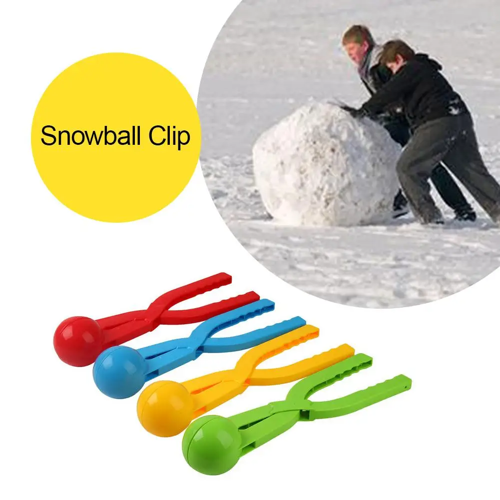 Random Color Winter Snow Ball Maker Sand Mold Tool Kids Snowball Toy Outdoor Fight Thrower Children's | Игрушки и хобби