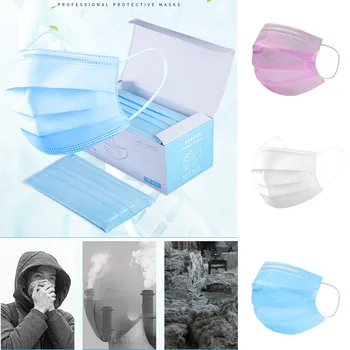 50 pcs Face Mouth Mask Disposable Protect 3 Layers Filter Dustproof Earloop Non Woven Mouth Masks 48 hours ShippingS#S
50 pcs Face Mouth Mask Disposable Protect 3 Layers Filter Dustproof Earloop Non Woven Mouth Masks 48 hours ShippingS#S
