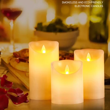 5Pcs Candles Lights, LED Flameless Candles Light Remote Control Smooth Flickering Candle Light Battery Operated home decorations
5Pcs Candles Lights, LED Flameless Candles Light Remote Control Smooth Flickering Candle Light Battery Operated home decorations