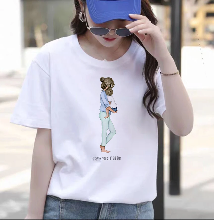 Women's Casual Fashion Top T Is Always your little Boy Printed Soft T-shirt Trend Fresh Harajuku T-shirt
Women's Casual Fashion Top T Is Always your little Boy Printed Soft T-shirt Trend Fresh Harajuku T-shirt