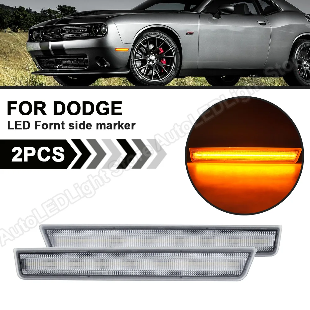 2Pcs Front Side marker Parking light Clear Lens For Dodge Challenger 2015 2016 2017 2018 2019 Amber US version
2Pcs Front Side marker Parking light Clear Lens For Dodge Challenger 2015 2016 2017 2018 2019 Amber US version