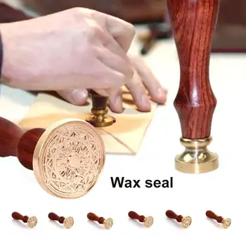 Wooden Handle 6 Pattern Seal Stamps Brass Seal Durable Invitations Envelope Sign Craft Convenient Tags Decors Gift
Wooden Handle 6 Pattern Seal Stamps Brass Seal Durable Invitations Envelope Sign Craft Convenient Tags Decors Gift