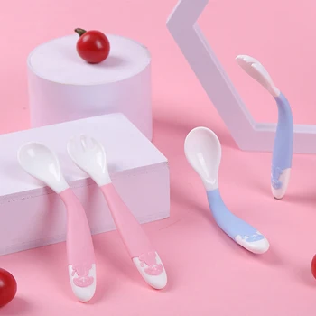 1Pcs Bendable Baby Spoon Fork Toddler Infant Learning Eating Tableware Flatware Utensils Kids portable curved spoon fork
1Pcs Bendable Baby Spoon Fork Toddler Infant Learning Eating Tableware Flatware Utensils Kids portable curved spoon fork