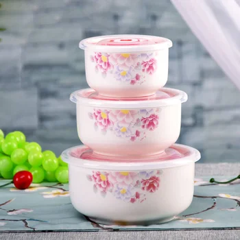 Ceramic Three-piece Set with Lid Fresh Bowl Lunch Box Lunch Box Instant Noodle Bowl Sealed Box Cutlery Set Microwave Oven Food
Ceramic Three-piece Set with Lid Fresh Bowl Lunch Box Lunch Box Instant Noodle Bowl Sealed Box Cutlery Set Microwave Oven Food