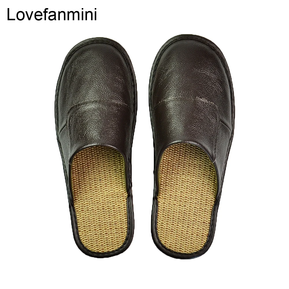 Genuine Cow Leather slippers couple indoor non-slip men women home fashion casual single shoes PVC soft soles spring summer 507
Genuine Cow Leather slippers couple indoor non-slip men women home fashion casual single shoes PVC soft soles spring summer 507