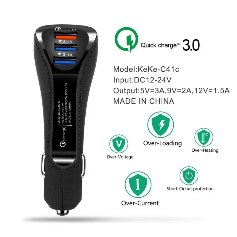3.1A USB 3 Port Car Charger Smart Phone Tablet Charger Adapter Quick Charge Mobiele Telefoon Charger In Auto
3.1A USB 3 Port Car Charger Smart Phone Tablet Charger Adapter Quick Charge Mobiele Telefoon Charger In Auto