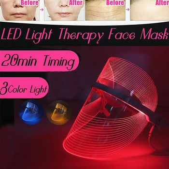 3 Colors LED Light Therapy Face Mask Photon Instrument Anti-aging Anti Acne Wrinkle Removal Skin Tighten Beatuy SPA Treatment
3 Colors LED Light Therapy Face Mask Photon Instrument Anti-aging Anti Acne Wrinkle Removal Skin Tighten Beatuy SPA Treatment