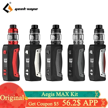 

Pre-order Original GeekVape Aegis Max Kit E Cig 100w Box Mod Vape with 5ml Zeus Sub Ohm Tank Mesh Z1 Coil E Cigarette Vaporizer