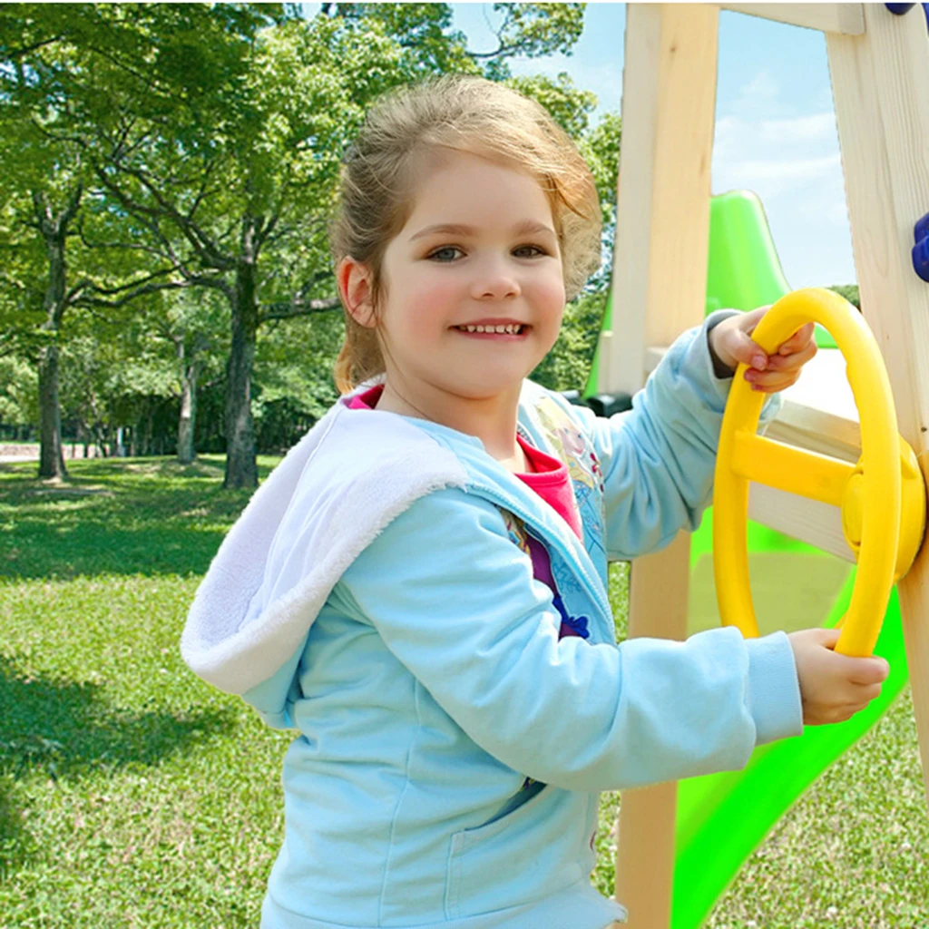 10 inch Swingset Steering Wheel Accessories for Kids Playhouse, Jungle Gym, Climbing Frame, Playground Playset