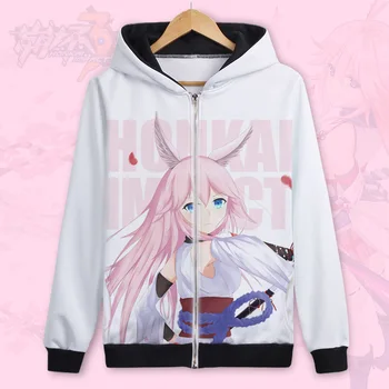 MmiHoYo Kiana Kaslana hooded sweatshirt cosplay costume fashion cartoon hooded jacket Student school uniform 
MmiHoYo Kiana Kaslana hooded sweatshirt cosplay costume fashion cartoon hooded jacket Student school uniform