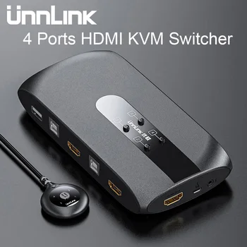 Unnlink 4 Ports HDMI KVM Switch with Extender 4K 1080P Share 4xUSB Disk Monitor Printer Keyboard Mouse for 4 computers laptop pc
Unnlink 4 Ports HDMI KVM Switch with Extender 4K 1080P Share 4xUSB Disk Monitor Printer Keyboard Mouse for 4 computers laptop pc