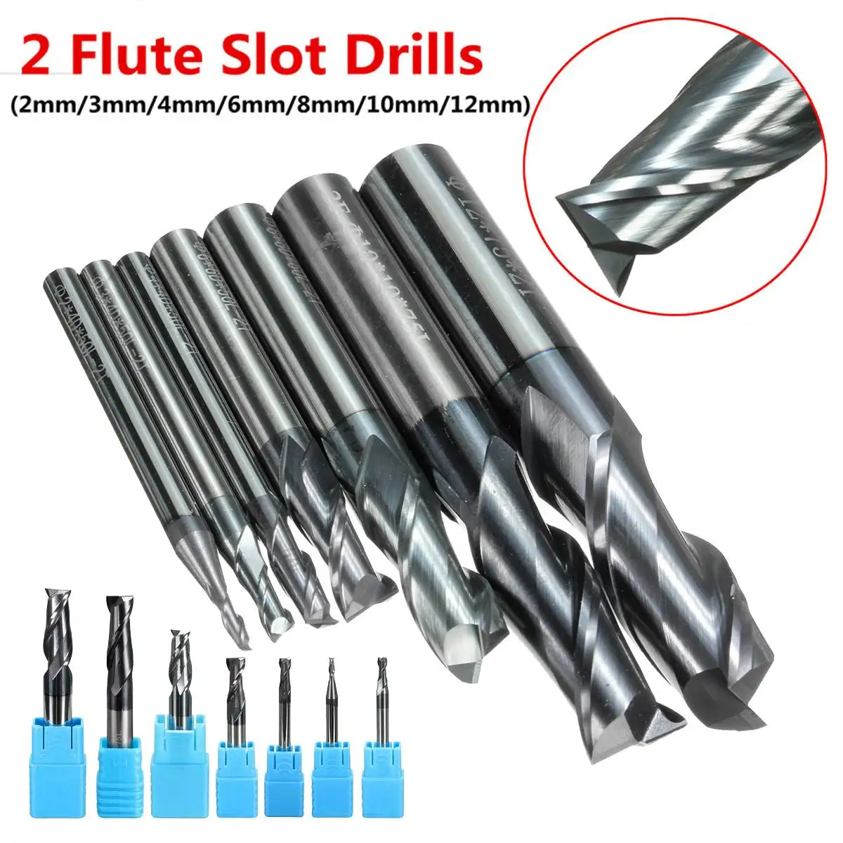 7PCS Solid Carbide Straight Shank Milling Cutter Kit Set 2 Flute End Mill CNC Cutter Drill Bit Tool 2/3/4/6/8/10/12mm
7PCS Solid Carbide Straight Shank Milling Cutter Kit Set 2 Flute End Mill CNC Cutter Drill Bit Tool 2/3/4/6/8/10/12mm