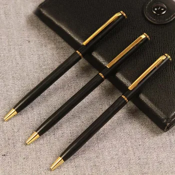 High Quality Black Rod Rotating Metal Ballpoint Pen Luxury Durable Pocket-size Pen School Supply Oil Pen Exquisite Writing Tool
High Quality Black Rod Rotating Metal Ballpoint Pen Luxury Durable Pocket-size Pen School Supply Oil Pen Exquisite Writing Tool