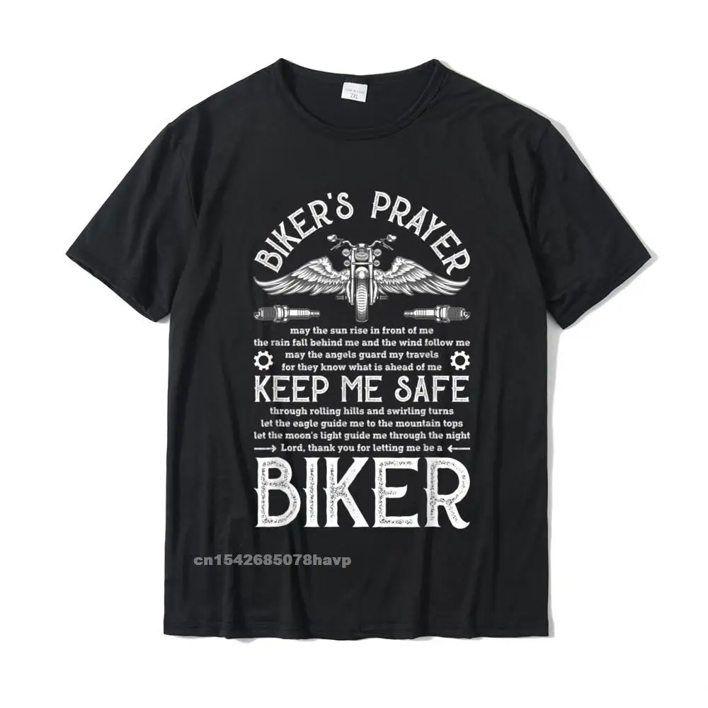 

Bikers Prayer Vintage Motorcycle Biker Biking Motorcycling T-Shirt Custom Men T Shirt Designer Cotton Tops Tees Camisa