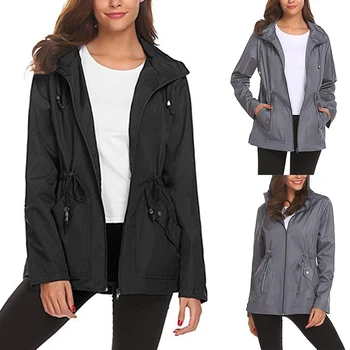 Women Autumn Winter Outdoor Solid Color New Fashion Zipper Drawstring Sports Casual Cap Ligth Coat Jacket Dust coat
Women Autumn Winter Outdoor Solid Color New Fashion Zipper Drawstring Sports Casual Cap Ligth Coat Jacket Dust coat