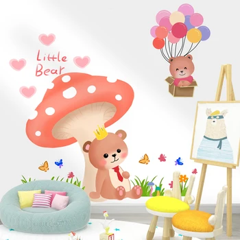 Large Red Mushroom Wall Sticker for Bedroom Living Room Cartoon Little Bear Kid's Room Wall Decor Removable Art Decals Mural Diy
Large Red Mushroom Wall Sticker for Bedroom Living Room Cartoon Little Bear Kid's Room Wall Decor Removable Art Decals Mural Diy