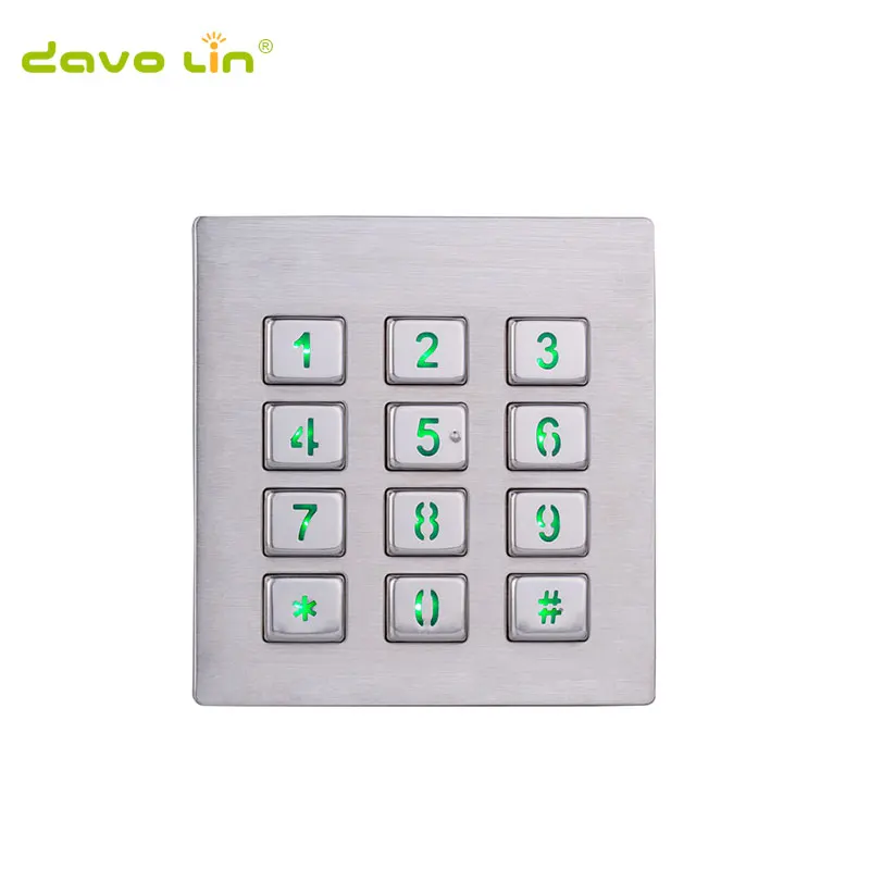 3*4 keys Stainless Steel Backlight USB Industrial Metal Keypad Led Backlight Metal Numeric Keypad
3*4 keys Stainless Steel Backlight USB Industrial Metal Keypad Led Backlight Metal Numeric Keypad
