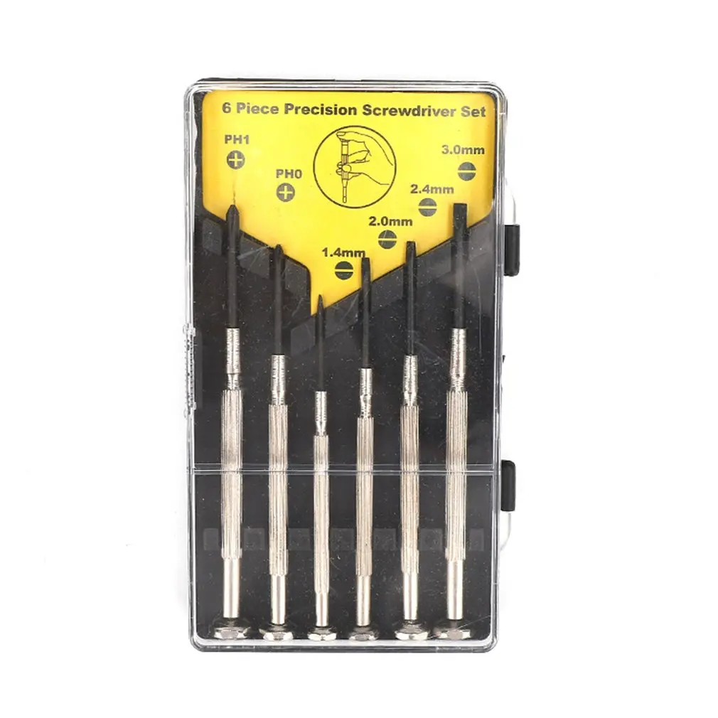 Hot 6 Pieces/Set Slotted Philips Precision Screwdriver Set Watch Laptop Eyeglasses Computer Phone Repair Tool Kit
Hot 6 Pieces/Set Slotted Philips Precision Screwdriver Set Watch Laptop Eyeglasses Computer Phone Repair Tool Kit