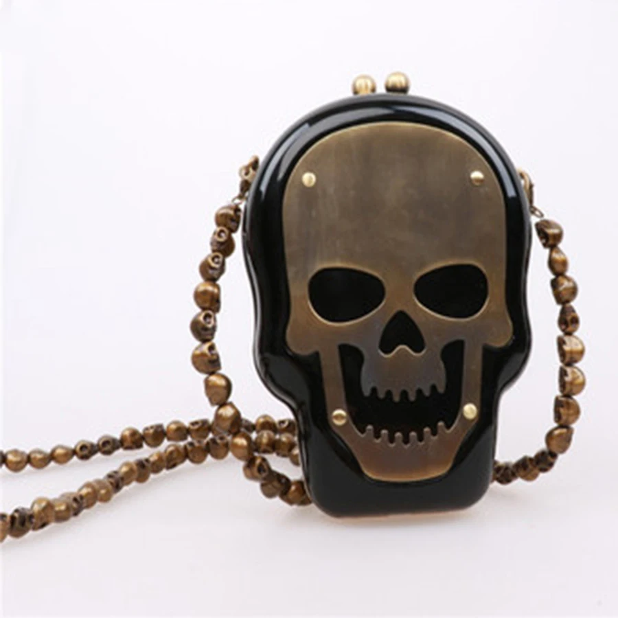 Belt for Women's Bronze Skull Bags Belt Personalized Acrylic Bronze Skull Bags Chain Bag with Portable Messenger Belt New 2019
Belt for Women's Bronze Skull Bags Belt Personalized Acrylic Bronze Skull Bags Chain Bag with Portable Messenger Belt New 2019