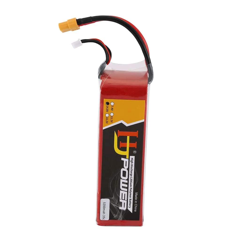 HJ 5200MAH 7.4V /11.1V/14.8V 35C XT60 Plug RC Drone Lipo-Battery Lightweight Universal Rechargerable Battery for 4-Axis RC Drone
HJ 5200MAH 7.4V /11.1V/14.8V 35C XT60 Plug RC Drone Lipo-Battery Lightweight Universal Rechargerable Battery for 4-Axis RC Drone