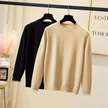 COIGARSAM 3XL Plus Size Knitting blouse women New Loose blusas womens tops and blouses Black Apricot Yellow 2904 
COIGARSAM 3XL Plus Size Knitting blouse women New Loose blusas womens tops and blouses Black Apricot Yellow 2904