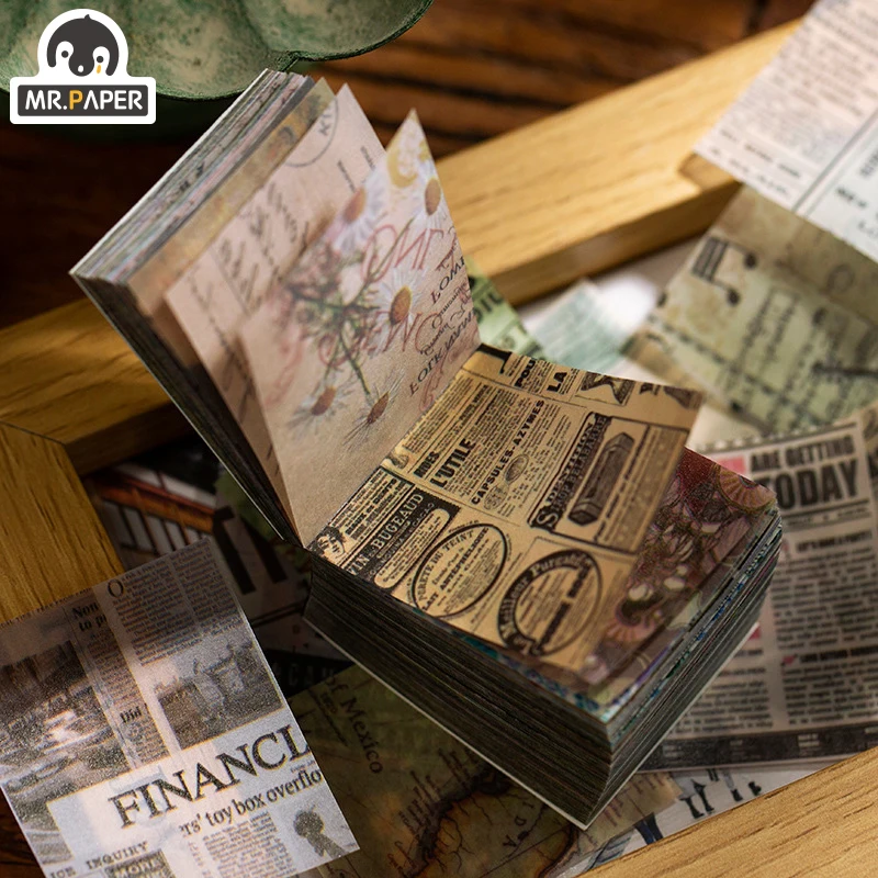 Mr.paper 365 шт. античные растительные новости в стиле Ins крафт карта дневная пуля