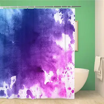 Bathroom Shower Curtain Purple Color Watercolor Colorful Blue Water Splash Paint Pattern Waterproof Bath Curtain Set with
Bathroom Shower Curtain Purple Color Watercolor Colorful Blue Water Splash Paint Pattern Waterproof Bath Curtain Set with