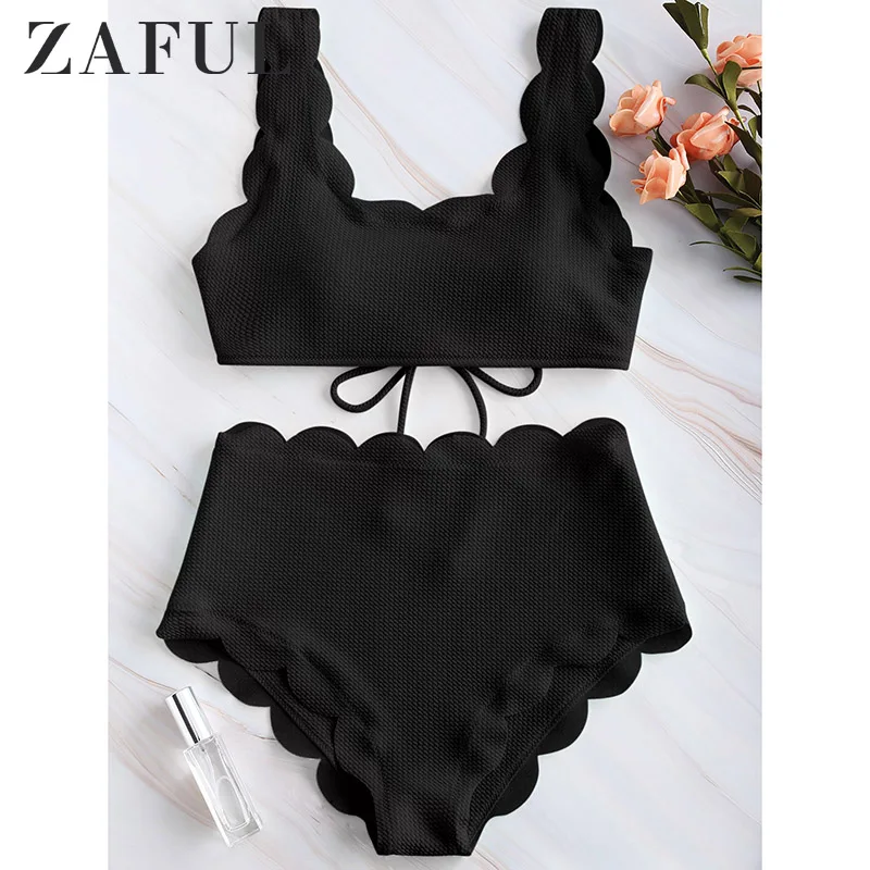 ZAFUL Scalloped Textured Tank Bikini Set Scalloped Textured Tank Bikini Set Sportswear Swimsuit Swimwear Women Bikini 2020
ZAFUL Scalloped Textured Tank Bikini Set Scalloped Textured Tank Bikini Set Sportswear Swimsuit Swimwear Women Bikini 2020