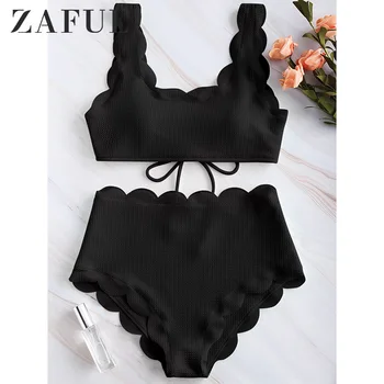ZAFUL Scalloped Textured Tank Bikini Set Scalloped Textured Tank Bikini Set Sportswear Swimsuit Swimwear Women Bikini 2020
ZAFUL Scalloped Textured Tank Bikini Set Scalloped Textured Tank Bikini Set Sportswear Swimsuit Swimwear Women Bikini 2020