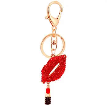 Lips Shape Key Chain Pendant Shining Rhinestone Fashion Handbag Purse Widgets M6CC
Lips Shape Key Chain Pendant Shining Rhinestone Fashion Handbag Purse Widgets M6CC