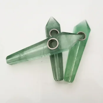 Natural green fluorite polished crystal pipe fashion and beautiful hexagonal pipe 2 filter + 1 brush
Natural green fluorite polished crystal pipe fashion and beautiful hexagonal pipe 2 filter + 1 brush