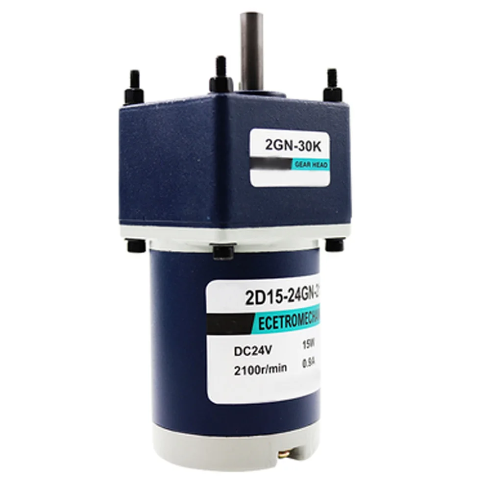2D15GN-C Geared DC Motor 12V 24V 15W Slow Speed 10-600RPM In DC Motor Adjustable Speed Reversed High Torque Maximum 30KG Motor
2D15GN-C Geared DC Motor 12V 24V 15W Slow Speed 10-600RPM In DC Motor Adjustable Speed Reversed High Torque Maximum 30KG Motor
