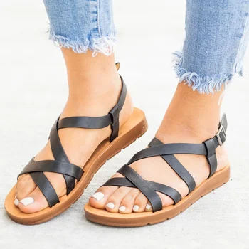 New Summer Shoes 2020 Casual Woman Sandals Red Flat Fashion Ladies Shoes Buckle Ladies Open Toe Casual Shoes Size 35-43
New Summer Shoes 2020 Casual Woman Sandals Red Flat Fashion Ladies Shoes Buckle Ladies Open Toe Casual Shoes Size 35-43